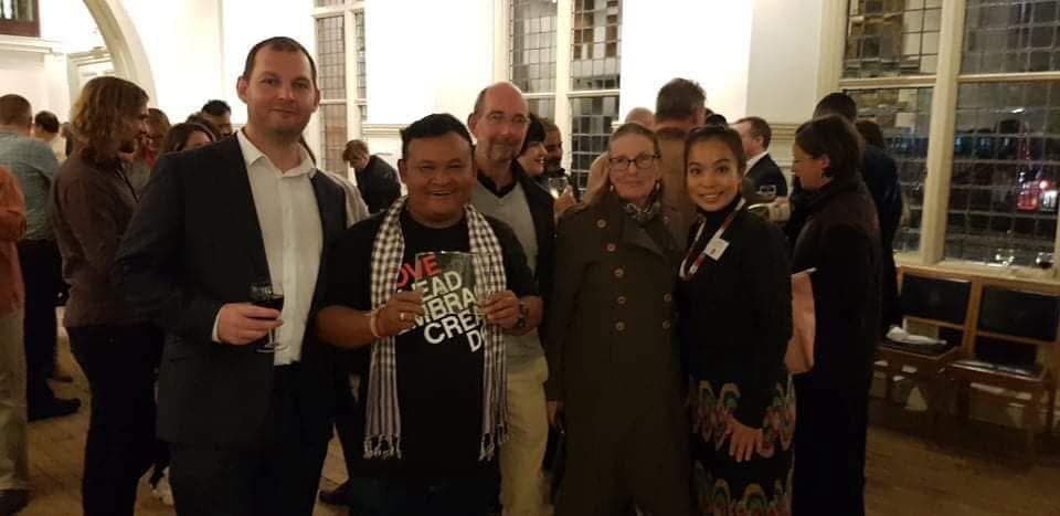 The BeExplorers guide with other guides at the Wanderlust World Guide Awards reception
